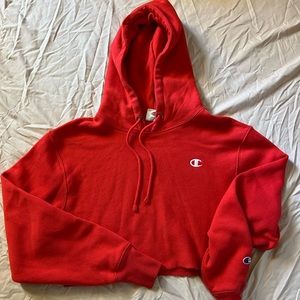 Vintage cropped champion hoodie